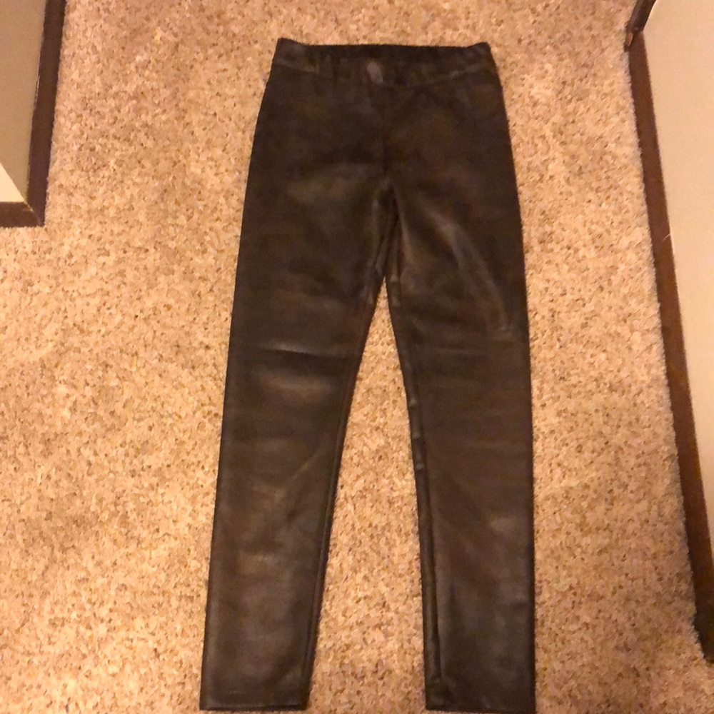 Max Studio faux leather leggings.